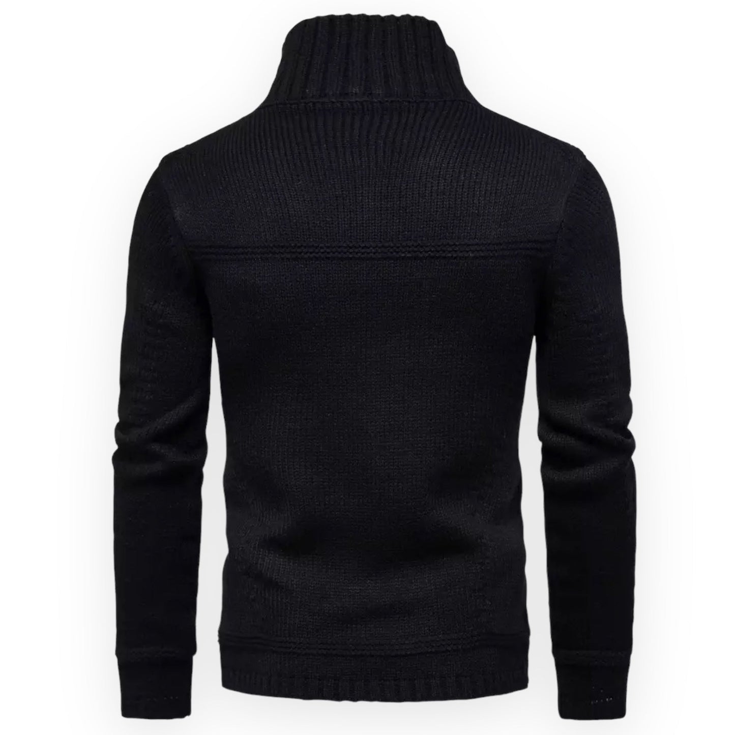 Men’s knitted sweater with button closure