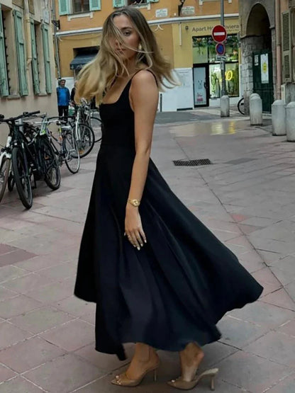 Women's Flowy Maxi Dress Lightweight Elegant Gown