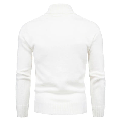 Men's high neck knitted sweater