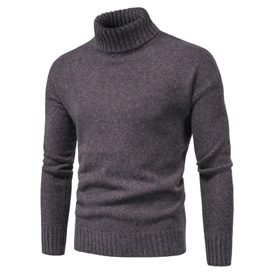 Men's high neck knitted sweater