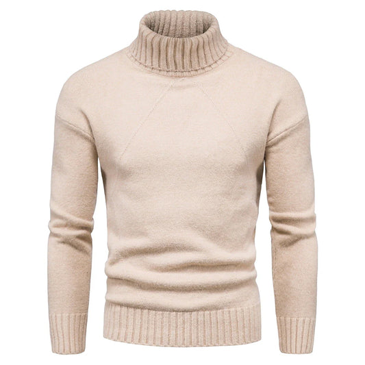 Men's high neck knitted sweater