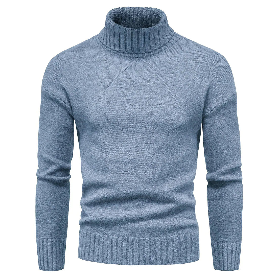 Men's high neck knitted sweater
