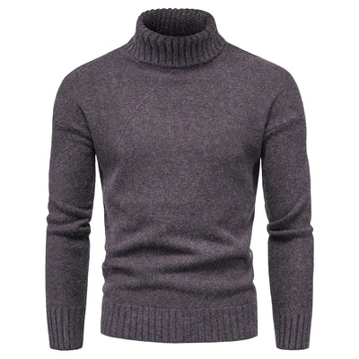 Men's high neck knitted sweater