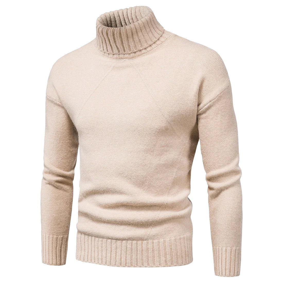 Men's high neck knitted sweater