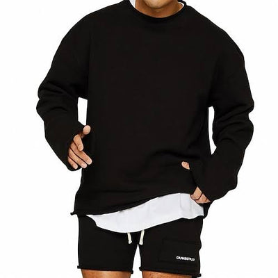 Men’s Sweatshirt - Relaxed Fit - Soft Cotton - Crew Neck Casual Wear
