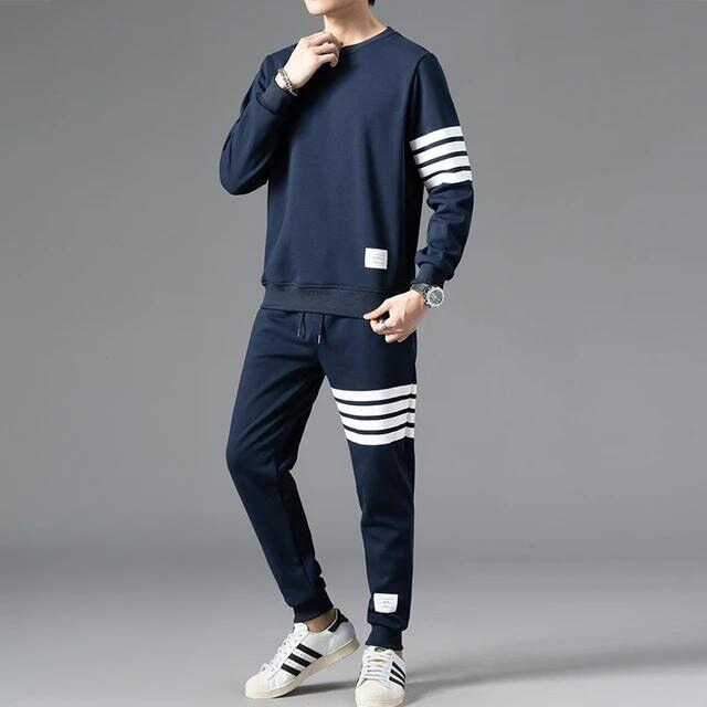 Men's long sleeve sweater and jogger pants set