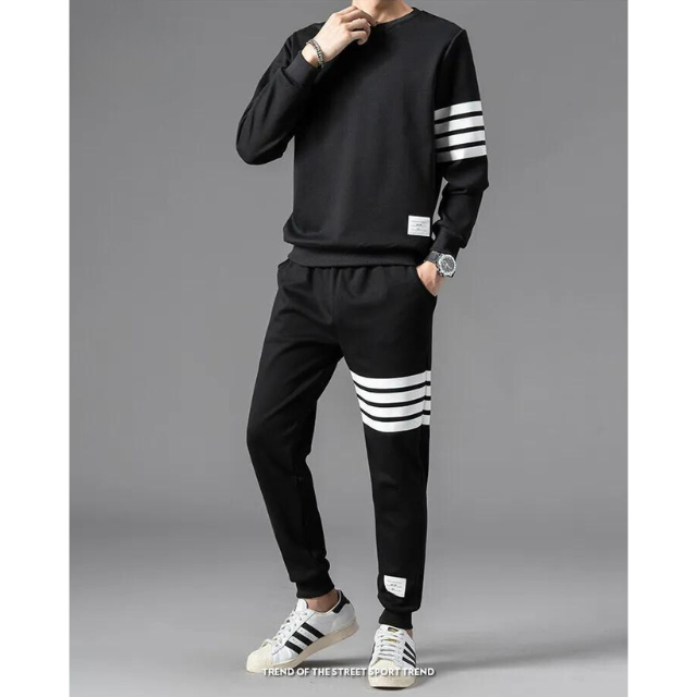 Men's long sleeve sweater and jogger pants set