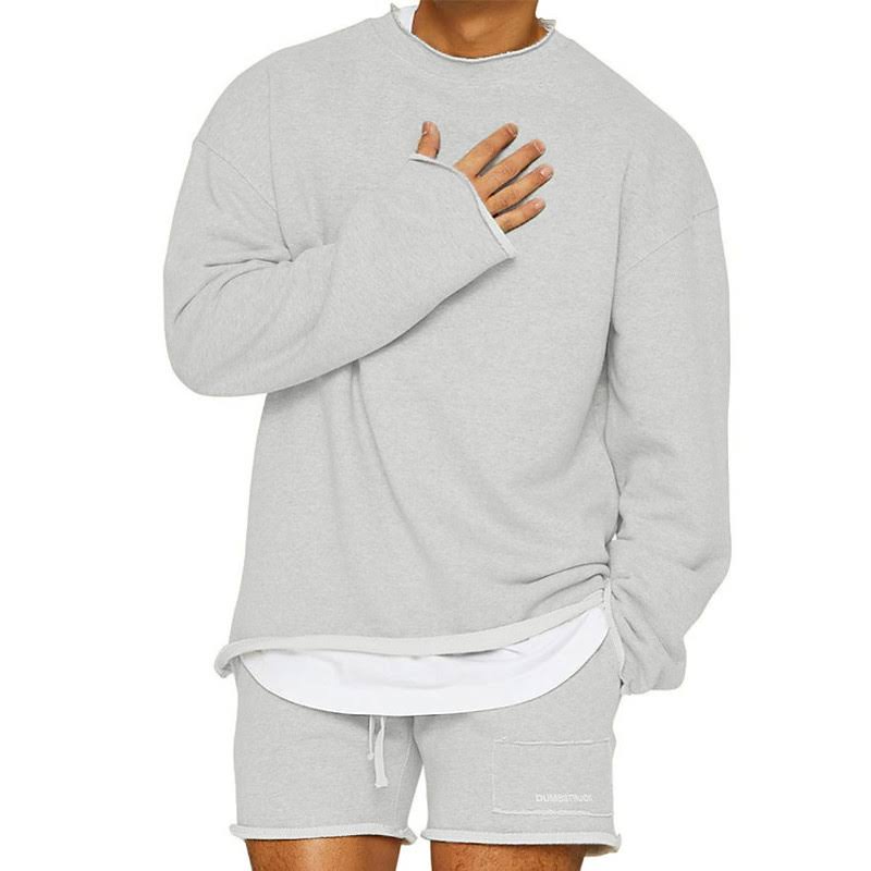 Simple casual men’s sweatshirt and pants set