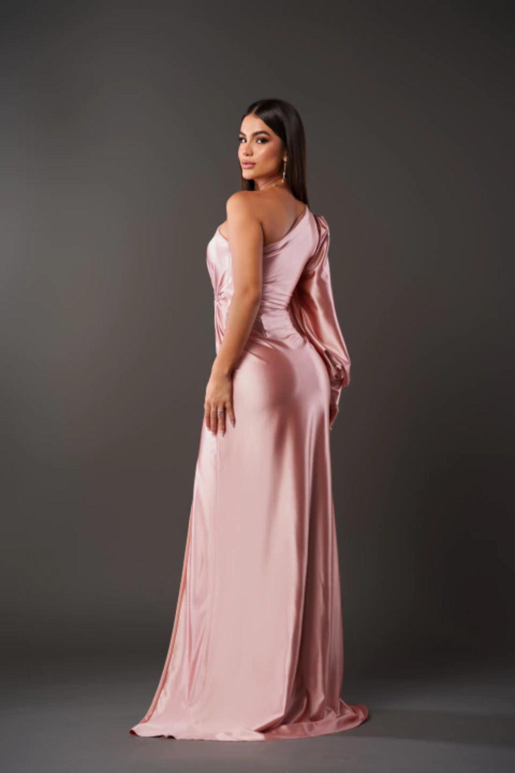 Elegant Satin Evening Dress for Women