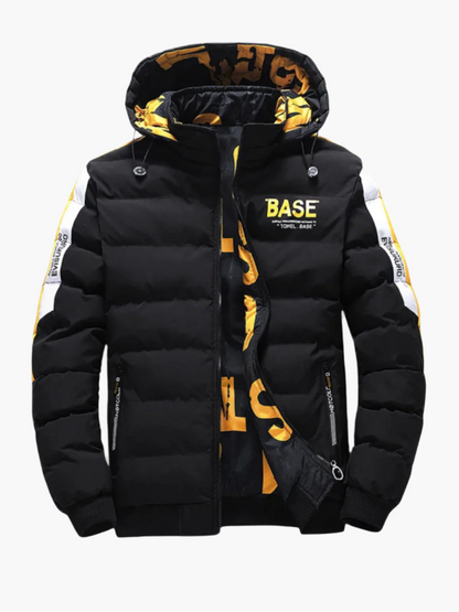 Men’s Puffer Jacket – Quilted Insulated – Regular Fit – Hooded – Water-Resistant Urban Style
