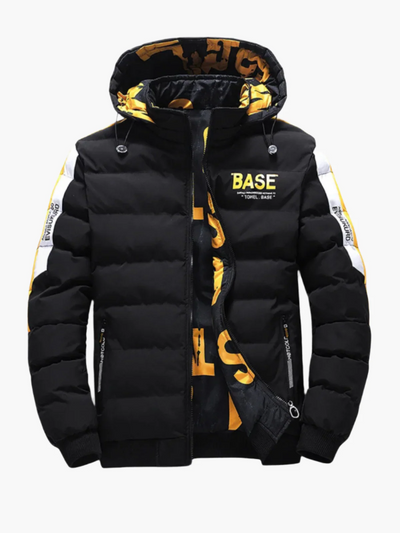 Men’s Puffer Jacket – Quilted Insulated – Regular Fit – Hooded – Water-Resistant Urban Style