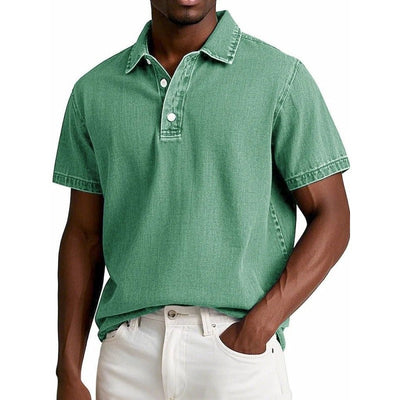 Men’s Polo Shirt – Cotton Blend – Relaxed Fit – Short Sleeve – Classic Collar