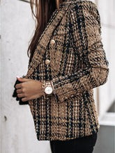 Women’s Blazer – Tailored Fit – Double-Breasted – Printed Woven – Padded Shoulders