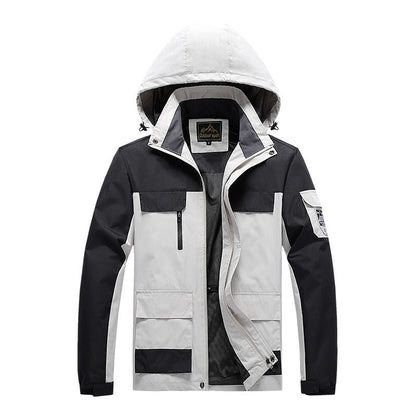 Men’s Utility Jacket – Wind Resistant – Breathable Mesh Lining – Multi Pockets – Regular Fit