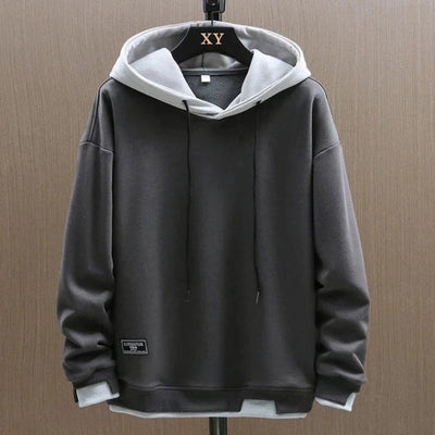 Men’s Hoodie – Relaxed Fit – Cotton Blend – Drawstring Hood – Ribbed Cuffs & Hem