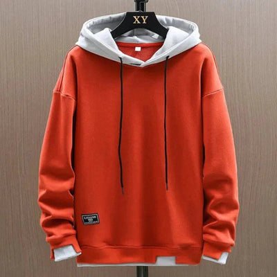 Men’s Hoodie – Relaxed Fit – Cotton Blend – Drawstring Hood – Ribbed Cuffs & Hem