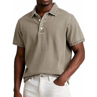Men’s Polo Shirt – Cotton Blend – Relaxed Fit – Short Sleeve – Classic Collar