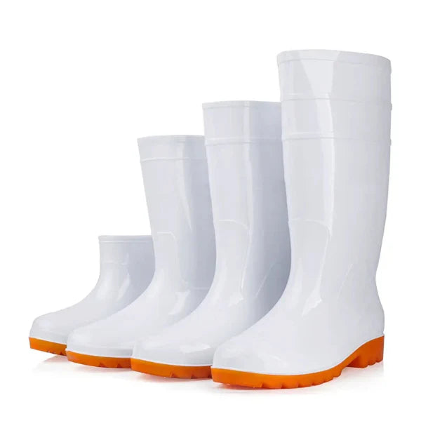Men's Work Boots – High Calf – Rubber – Water Resistant – Slip Resistant – Easy Clean