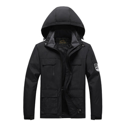 Men’s Utility Jacket – Wind Resistant – Breathable Mesh Lining – Multi Pockets – Regular Fit