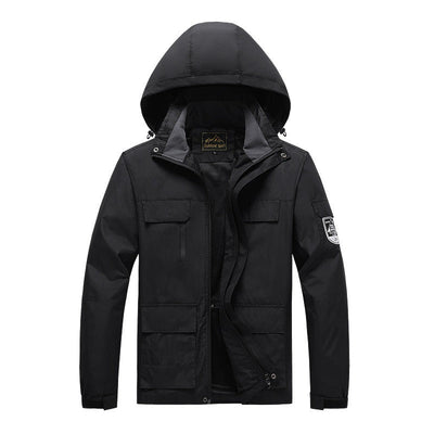 Men’s Utility Jacket – Wind Resistant – Breathable Mesh Lining – Multi Pockets – Regular Fit