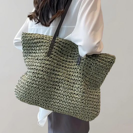 Women’s Tote Bag – Oversized Shoulder Carry – Woven Natural Fibres – Boho Style