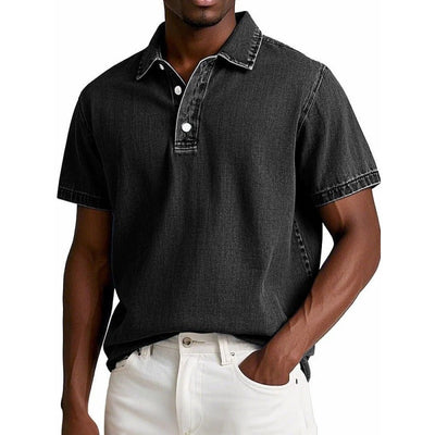 Men’s Polo Shirt – Cotton Blend – Relaxed Fit – Short Sleeve – Classic Collar