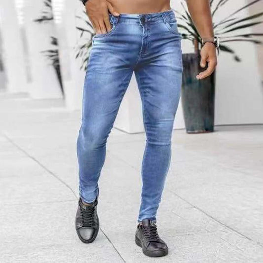 Men’s Slim Fit Jeans – Stretch Denim – Five Pocket – Full Length Casual Style