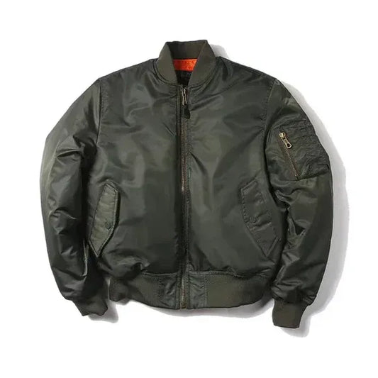 Women’s Bomber Jacket – Windproof – Relaxed Fit – Ribbed Trim – Zip Sleeve Pocket