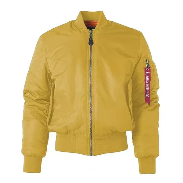 Women’s Bomber Jacket – Windproof – Relaxed Fit – Ribbed Trim – Zip Sleeve Pocket