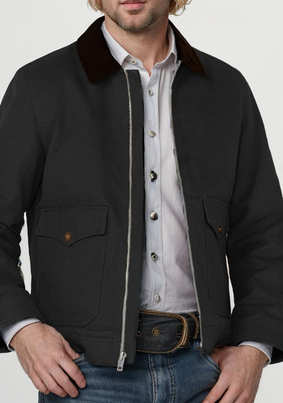 Men’s Jacket – Regular Fit – Cotton Blend – Zip Front – Flap Pockets – Smart Casual