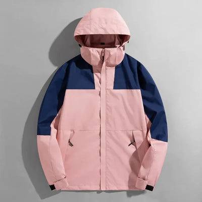 Men’s Outdoor Jacket – Regular Fit – Water-Resistant – Windproof – Detachable Hood