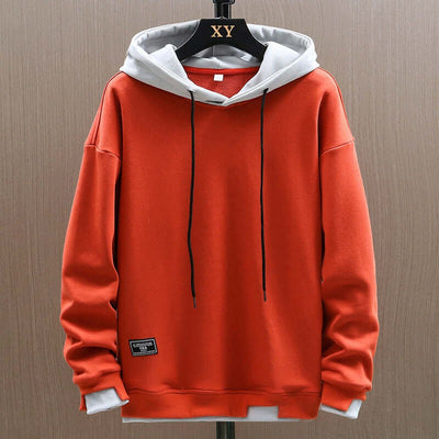 Men’s Hoodie – Relaxed Oversized Fit – Dual-Layer Hood – Ribbed Cuffs – Cotton Blend