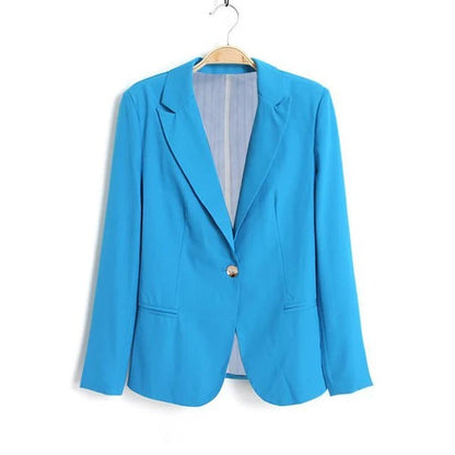Women’s Blazer – Tailored Fit – Structured Silhouette – Single Button – Formal Wear