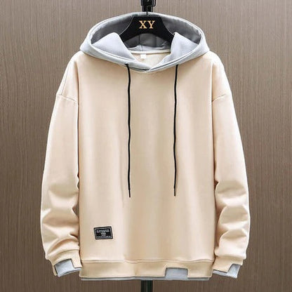 Men’s Hoodie – Relaxed Oversized Fit – Dual-Layer Hood – Ribbed Cuffs – Cotton Blend