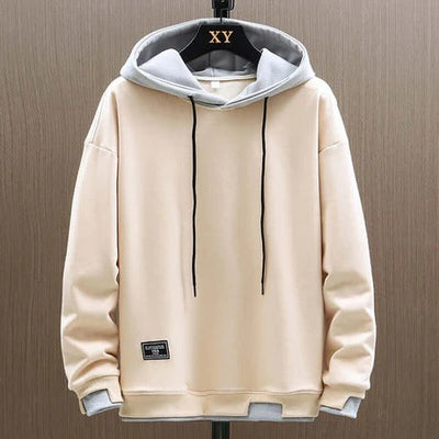 Men’s Hoodie – Relaxed Oversized Fit – Dual-Layer Hood – Ribbed Cuffs – Cotton Blend