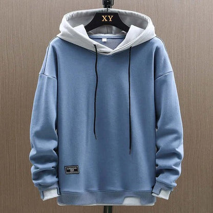 Men’s Hoodie – Relaxed Oversized Fit – Dual-Layer Hood – Ribbed Cuffs – Cotton Blend