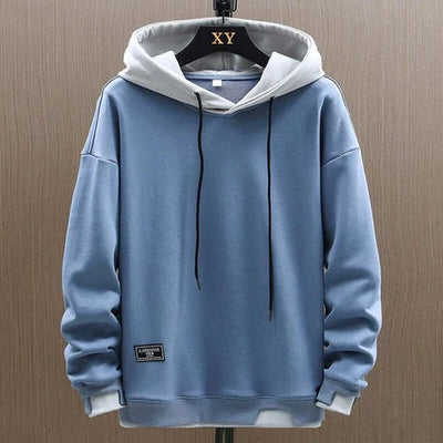 Men’s Hoodie – Relaxed Oversized Fit – Dual-Layer Hood – Ribbed Cuffs – Cotton Blend
