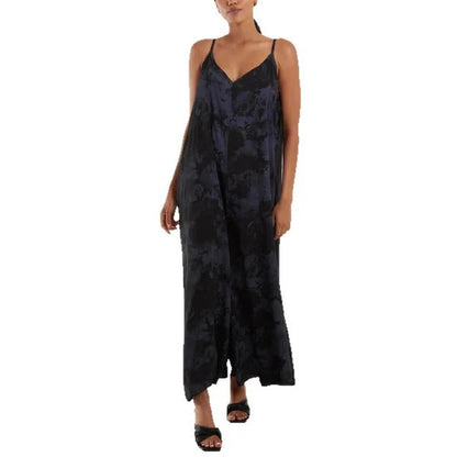 Women’s Maxi Dress – Flowing Fit – Deep V-Neck – Adjustable Straps – Breathable Blend