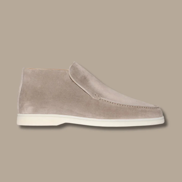 Men’s Ankle Loafers – Suede Texture – Slip-On – Streamlined Fit – Smart Casual