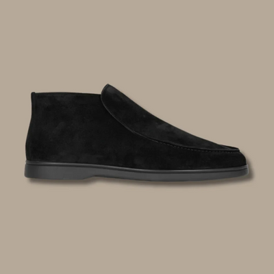 Men’s Ankle Loafers – Suede Texture – Slip-On – Streamlined Fit – Smart Casual