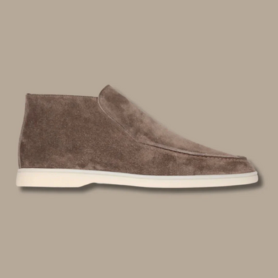 Men’s Ankle Loafers – Suede Texture – Slip-On – Streamlined Fit – Smart Casual
