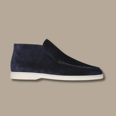 Men’s Ankle Loafers – Suede Texture – Slip-On – Streamlined Fit – Smart Casual