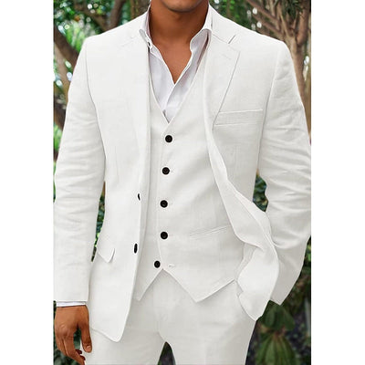 Men’s Blazer – Tailored Fit – Breathable Blend – Single-Breasted – Formal Wear