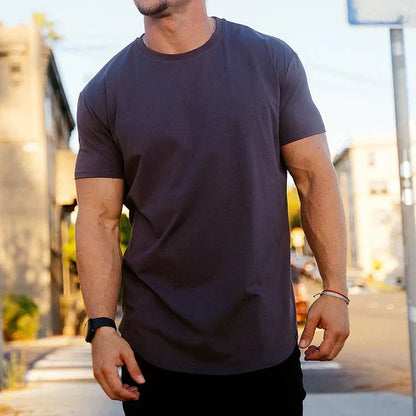 Men’s T-Shirt - Regular Fit - Crew Neck - Short Sleeve Breathable Casual Wear