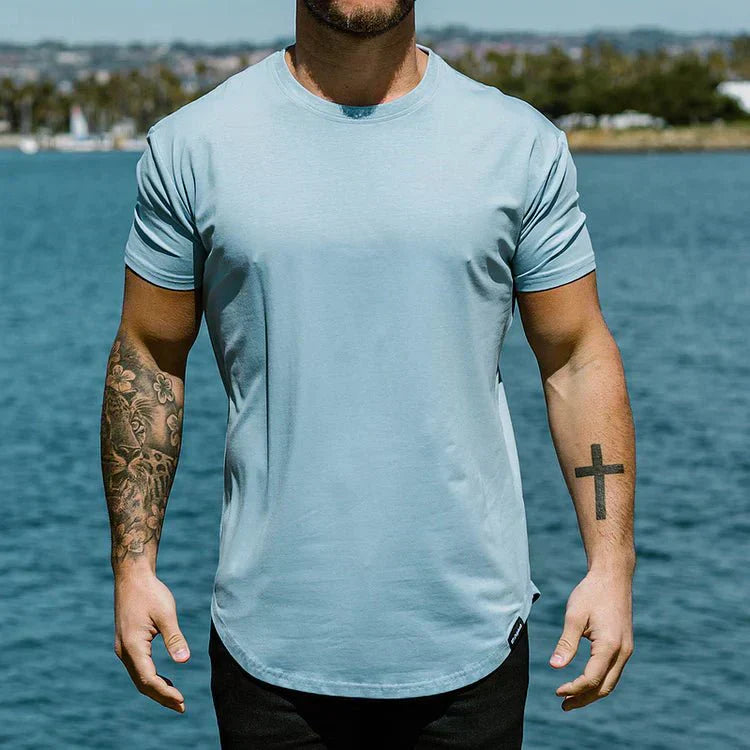 Men’s T-Shirt - Regular Fit - Crew Neck - Short Sleeve Breathable Casual Wear