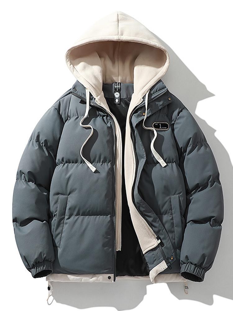 Men's Winter Puffer Jacket with Hood for Ultimate Warmth