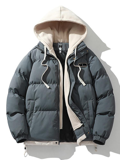 Men's Winter Puffer Jacket with Hood for Ultimate Warmth