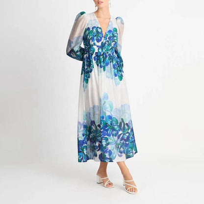 Floral Maxi Dress – Lightweight, Breathable, Sustainable, All-Season Style