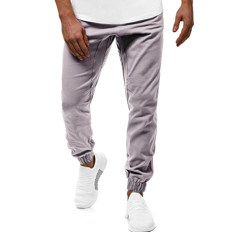 Men's Jogger Trousers - Slim Fit - Elastic Waistband & Cuffs - Casual Wear