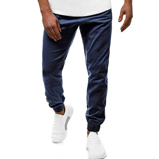 Men's Jogger Trousers - Slim Fit - Elastic Waistband & Cuffs - Casual Wear